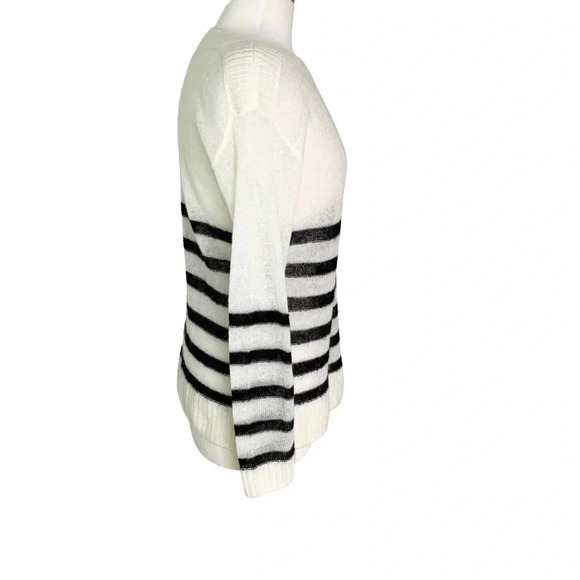 NWT All Saints Lune Lightweight Wool Blend Sweater with Black Stripes Size S - Picture 5 of 10